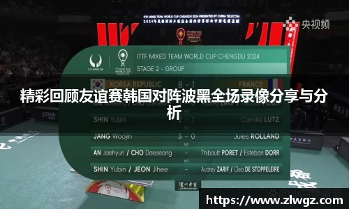 精彩回顾友谊赛韩国对阵波黑全场录像分享与分析